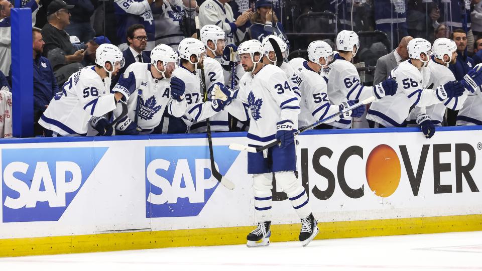 Hall and Oates isn't getting it done for the Maple Leafs anymore. (Mark LoMoglio/NHLI via Getty Images)