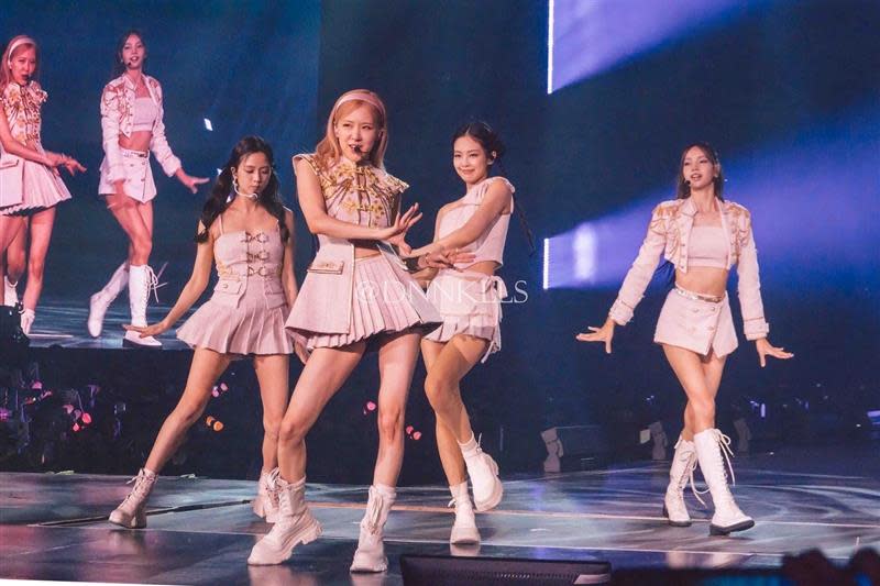 Blackpink wearing Charles & Keith shoes at the 13 May concert in Singapore. PHOTO: Charles & Keith