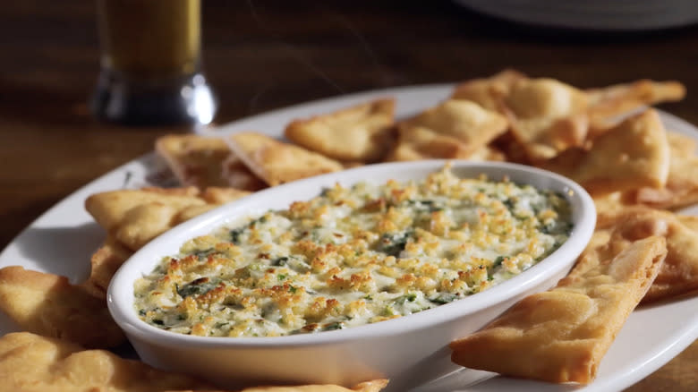 LongHorn Parmesan Crusted Spinach Dip