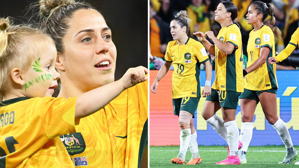 Katrina Gorry, pictured here in action for the Matildas at the Women's World Cup.