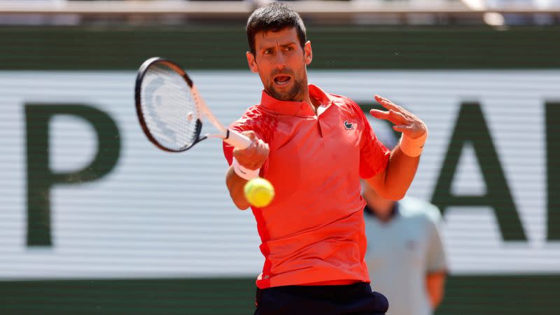 ▲Novak Djokovic在法國網球公開賽首輪以6:3、6:2、7:6(1)直落三擊敗了美國小將Aleksandar Kovacevic。（圖／美聯社／達志影像）