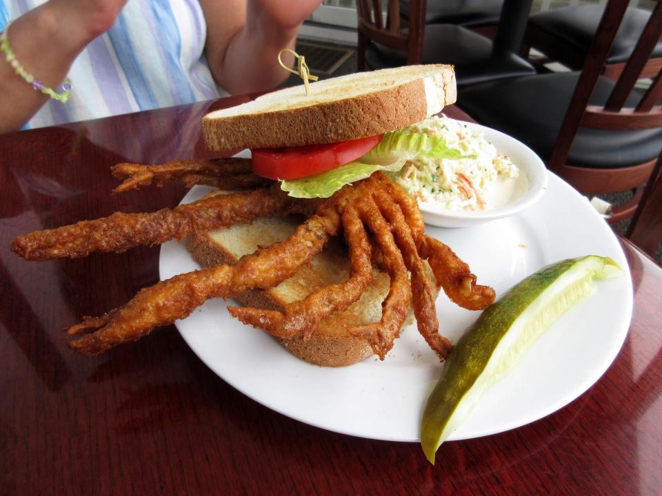 soft-shell crab sandwich