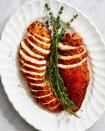 <p>Who says turkey is just for <a href="https://www.delish.com/holiday-recipes/thanksgiving/g3023/traditional-thanksgiving-menu/" rel="nofollow noopener" target="_blank" data-ylk="slk:Thanksgiving dinner;elm:context_link;itc:0;sec:content-canvas" class="link ">Thanksgiving dinner</a>? This turkey tenderloin is a perfect main dish if you're hosting a smaller holiday gathering this year. Don't forget the <a href="https://www.delish.com/cooking/recipe-ideas/a22865719/herb-roasted-potatoes-recipe/" rel="nofollow noopener" target="_blank" data-ylk="slk:roasted potatoes;elm:context_link;itc:0;sec:content-canvas" class="link ">roasted potatoes</a> and <a href="https://www.delish.com/cooking/a23089260/how-to-cook-green-beans/" rel="nofollow noopener" target="_blank" data-ylk="slk:garlicky green beans;elm:context_link;itc:0;sec:content-canvas" class="link ">garlicky green beans</a>!</p><p>Get the <a href="https://www.delish.com/cooking/recipe-ideas/a41730917/turkey-tenderloin-recipe/" rel="nofollow noopener" target="_blank" data-ylk="slk:Turkey Tenderloin recipe;elm:context_link;itc:0;sec:content-canvas" class="link "><strong>Turkey Tenderloin recipe</strong></a>.</p>