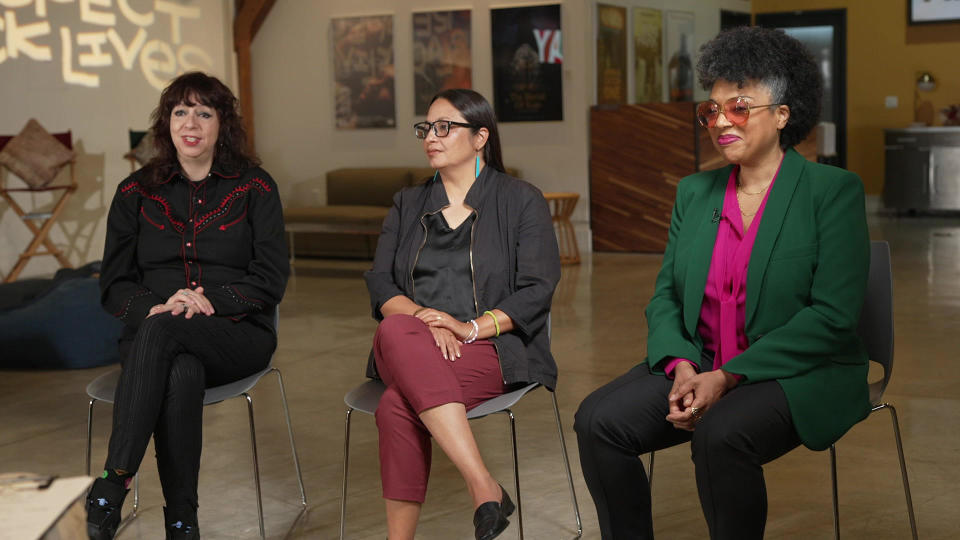 Directors Shaz Bennett, Aurora Guerrero and DeMane Davis.  / Credit: CBS News