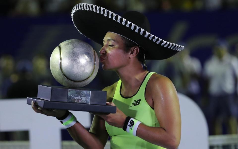 Heather Watson - Heather Watson wins Mexico Open and will return to world's top 50 - EPA