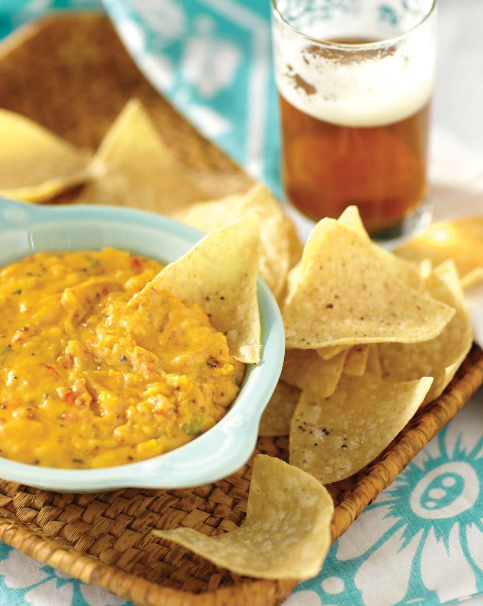 Pimiento cheese from the Tupelo Honey Cafe cookbook, by Elizabeth Sims with chef Brian Sonoskus.