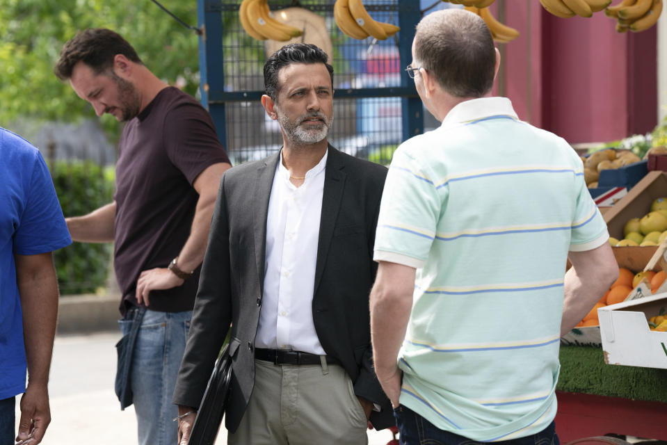 EastEnders,07-09-2023,6764,Martin Fowler (JAMES BYE);Nish Panesar (NAVIN CHOWDHRY);Ian Beale (ADAM WOODYATT),****EMBARGOED TILL TUESDAY 29TH AUGUST 2023****, BBC, Jack Barnes/Kieron McCarron