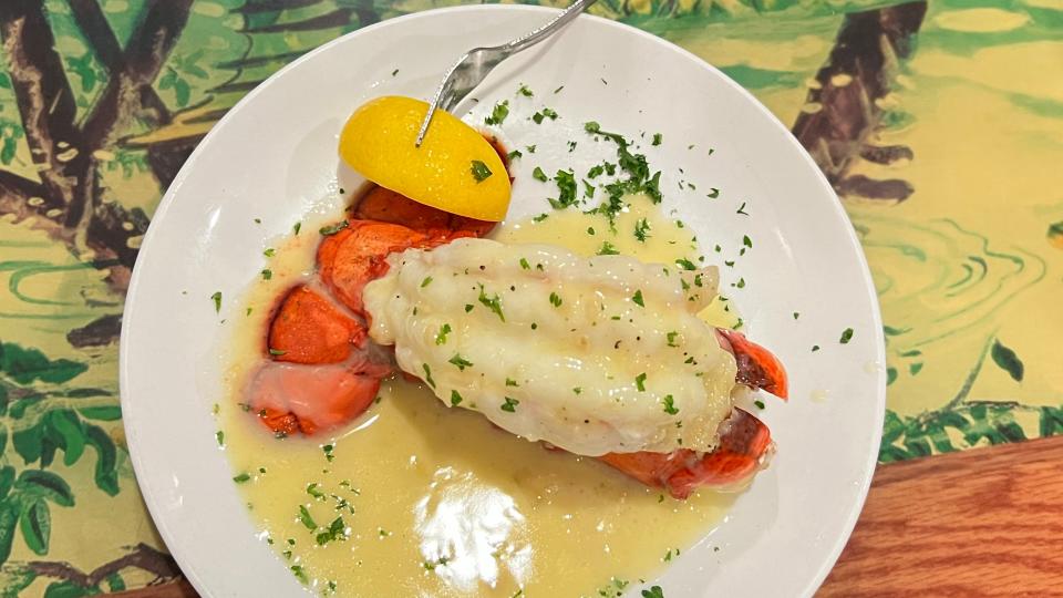 This longtime seafood restaurant features broiled lobster tail.