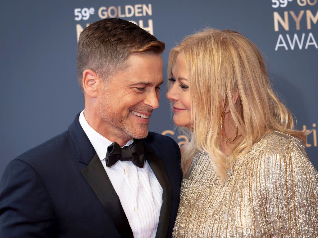 Rob Lowe and wife Sheryl Berkoff attend the closing ceremony of the 59th Monte Carlo TV Festival on June 18, 2019 in Monte-Carlo, Monaco.