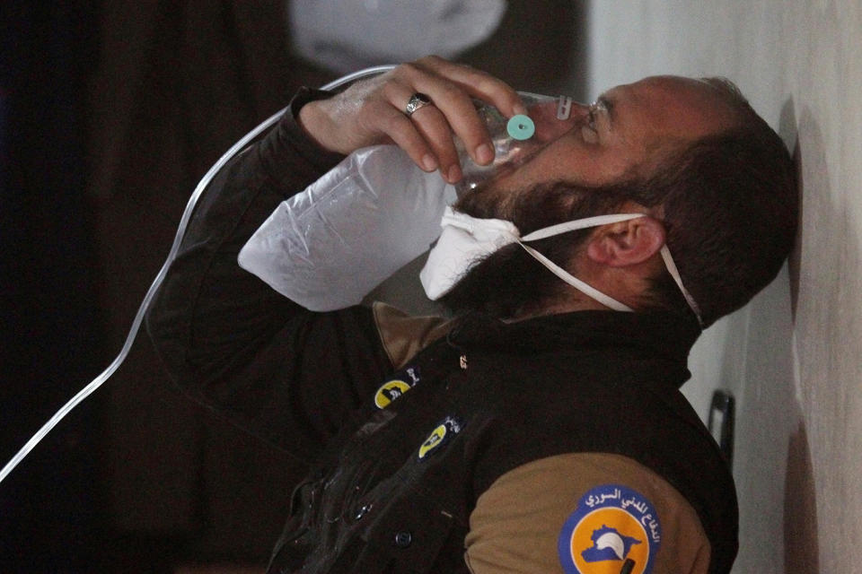 Syria suspected chemical attack