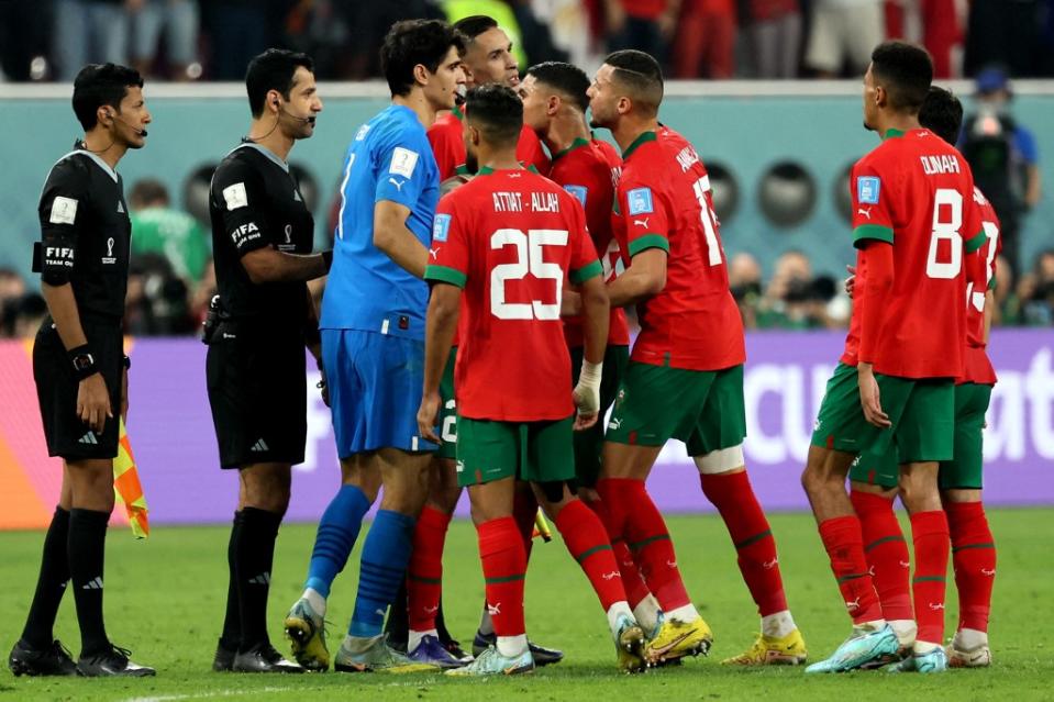 摩洛哥雖雖然屈居第四，但仍踢出非洲最好成績。法新社