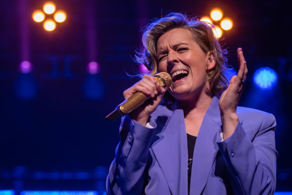 Brandi Carlile performs at Fiserv Forum in Milwaukee on Friday, August 5, 2022.