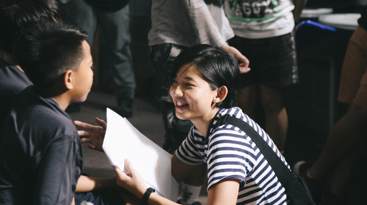 Singaporean filmmaker Ng Yiqin directing her short film 'Something I Wanted to Ask". (PHOTO: Viddsee)