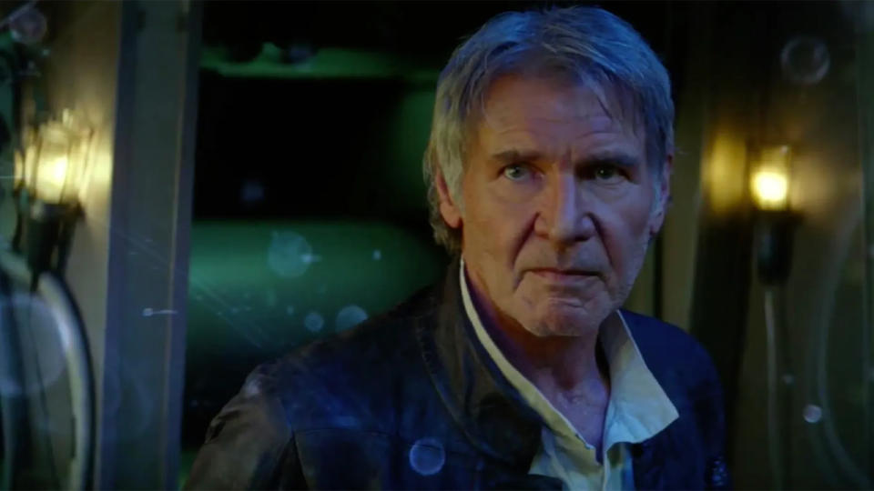 Han Solo in star wars: the force awakens