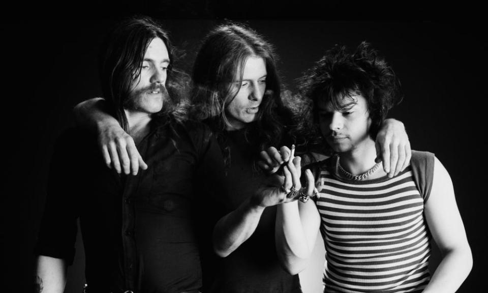 Lemmy, Eddie Clarke and Phil Taylor of Motörhead