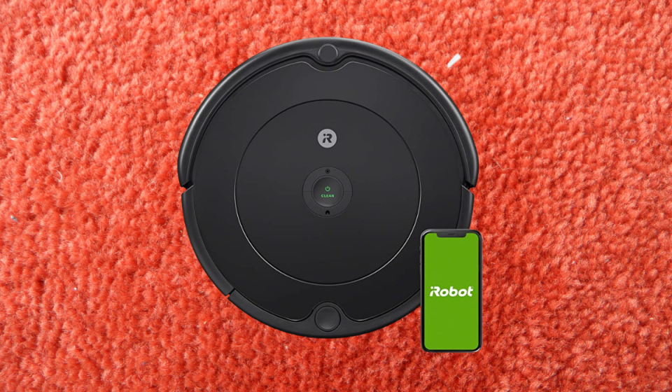 Don't worry about vacuuming -- your little robot friend has it covered! (Photo: Amazon)