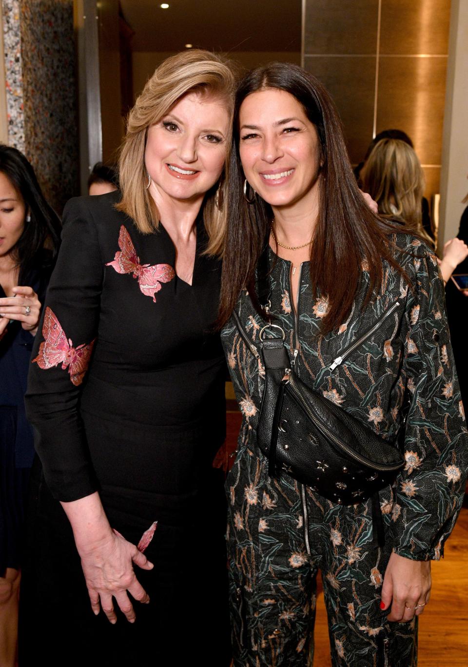 Arianna Huffington, left, and Rebecca Minkoff attend