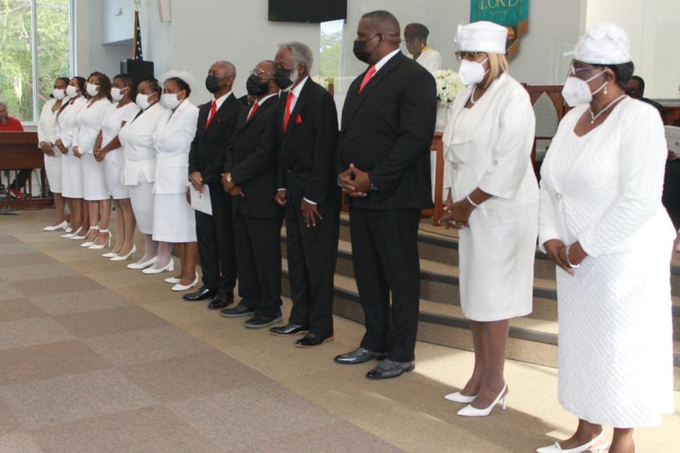 12 members of DaySpring Baptist Church were elevated and consecrated on Sunday during a service at the church.