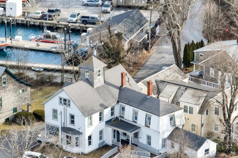 This historic Woods Hole home, on the market for $1.35 million, offers water views and easy access to ferries and the Shining Sea Bikeway.