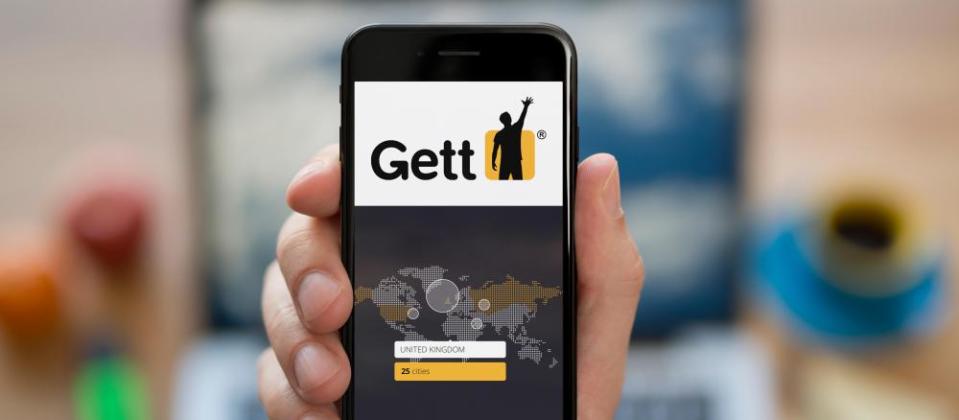 Gett app on a phone