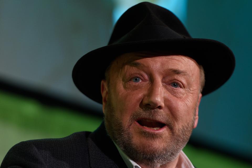 George Galloway was given access to Queen of the South’s match with Dundee despite tier 4 restrictions (Getty)