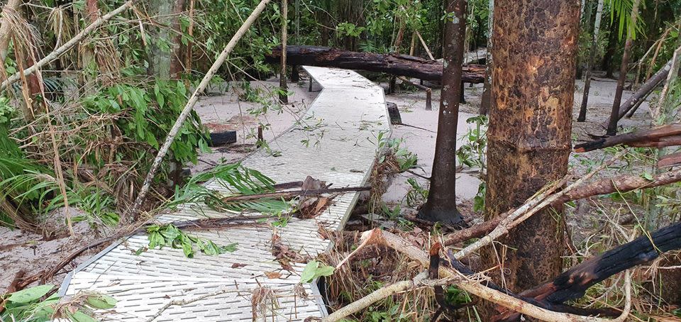 The wild weather has forced parts of the national park to close. Source: Northern Territory National Parks/Facebook