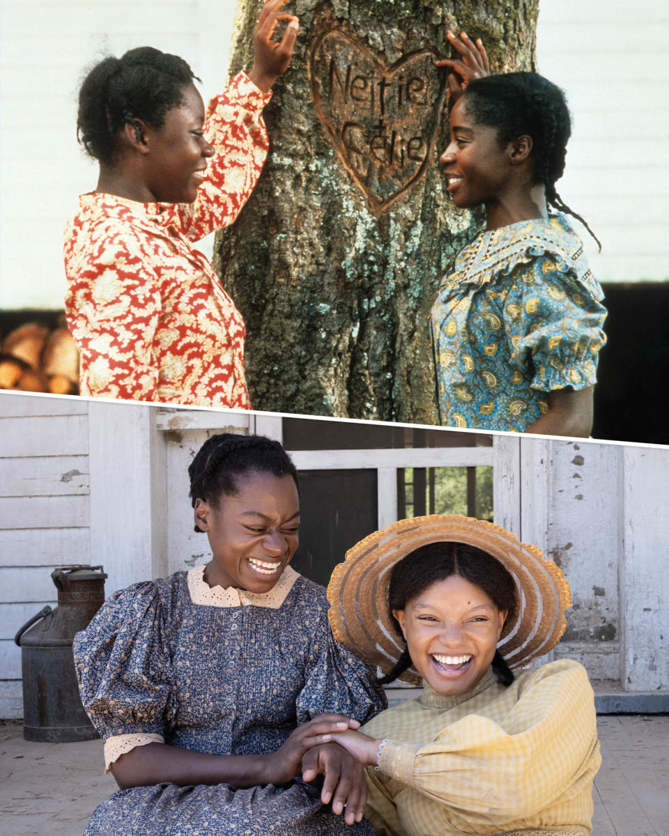 Desreta Jackson, Akosua Busia, Phylicia Pearl, Halle Bailey as Young (Getty Images, Warner Bros.)