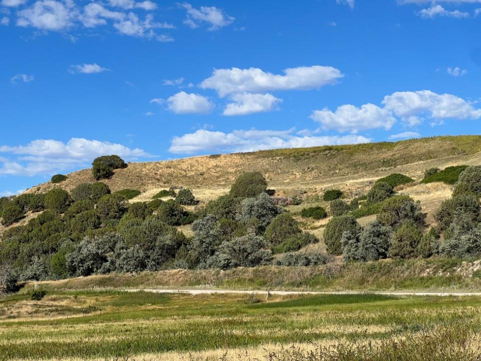 Colina por donde bajaron los soldados para llegar al campamento.