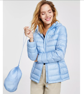 Charter Club Women's Packable Hooded Down Puffer Coat