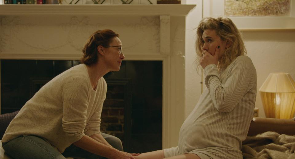 <p>The midwife Martha (Vanessa Kirby) chose to assist with her home birth isn’t available, and her replacement, Eve (Molly Parker), arrives with a small, placid smile</p>Netflix