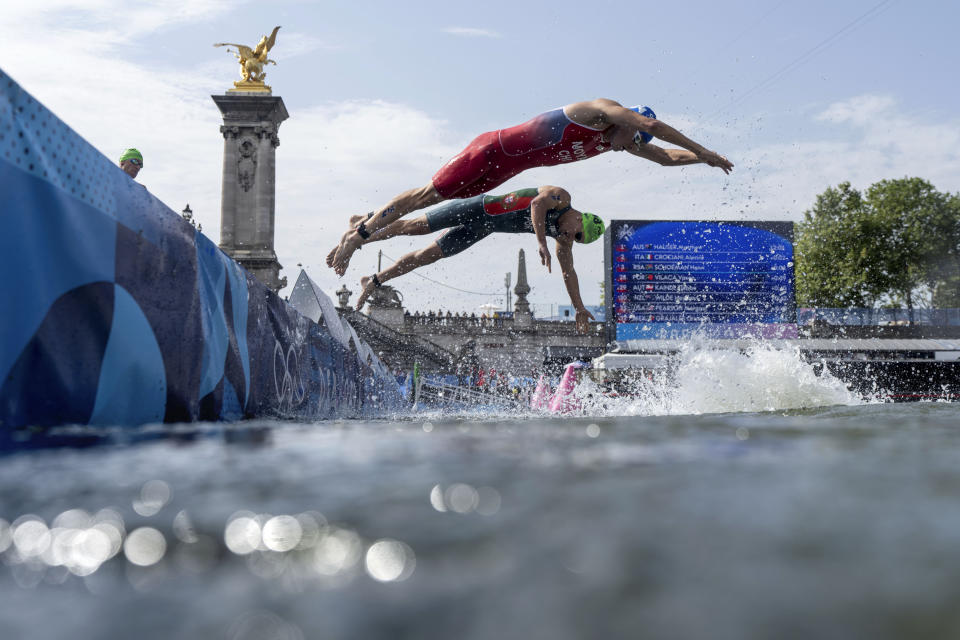 Water dilemmas in Olympic triathlon are nothing new, from stray boats