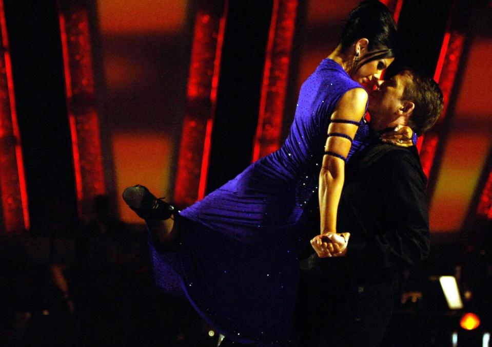 BBC Breakfast presenter Bill Turnbull and his dance partner Karen Hardy performing during Strictly Come Dancing in 2005 (BBC/PA) (PA Media)