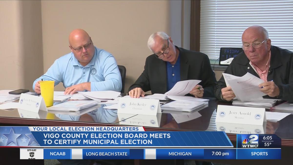 Vigo Co Election Board Certifies Municipal Election 5940