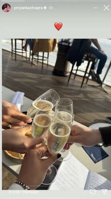 In 2024, Priyanka Chopra may have accidentally soft-launched her brother-in-law Joe Jonas's rumored relationship with Stormi Bree by posting (and deleting!) a picture of four hands toasting with champagne. Social media detectives theorized that the hand on the left was Jonas's because of the ring and that the hand next to his may be Bree's because it appears to have her tattoo.