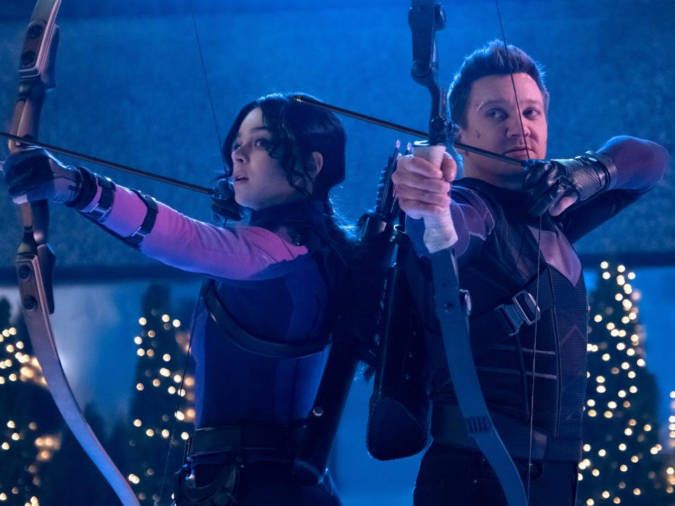 Kate Bishop and Hawkeye in Hawkeye