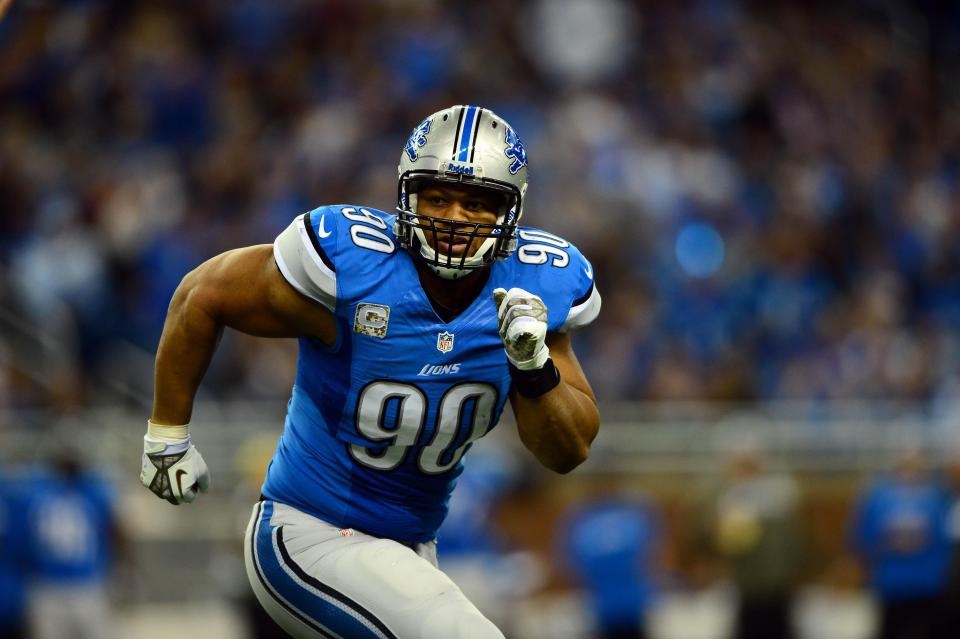 Ndamukong Suh with the Lions.