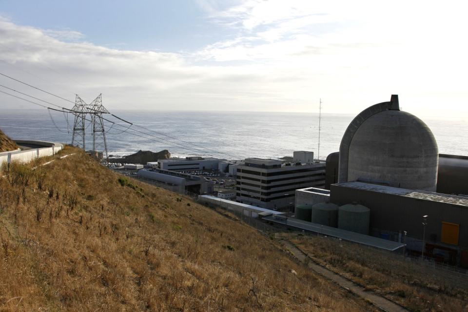 One of two reactors at Pacific Gas and Electric's Diablo Canyon nuclear plant, shown in 2008.