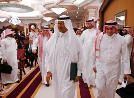 FILE PHOTO: Saudi Energy minister Prince Abdulaziz bin Salman attends a news conference in Jeddah