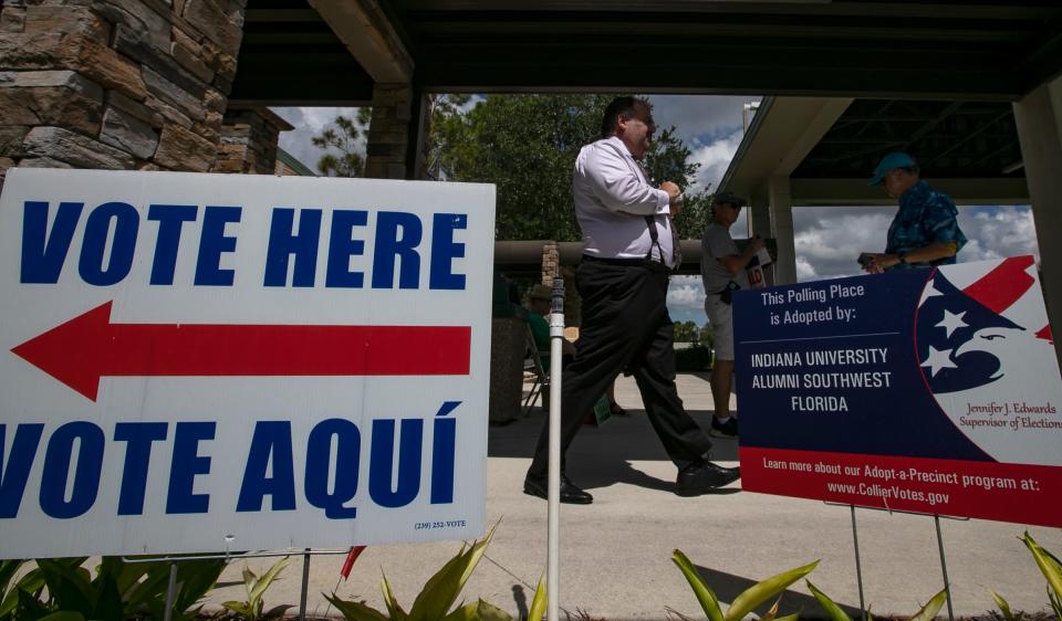 Voters in Collier County headed to their polling precinct at North Collier Regional Park to cast ballots in local and statewide primary and nonpartisan races Tuesday, August 23, 2022 during Election Day in Florida.