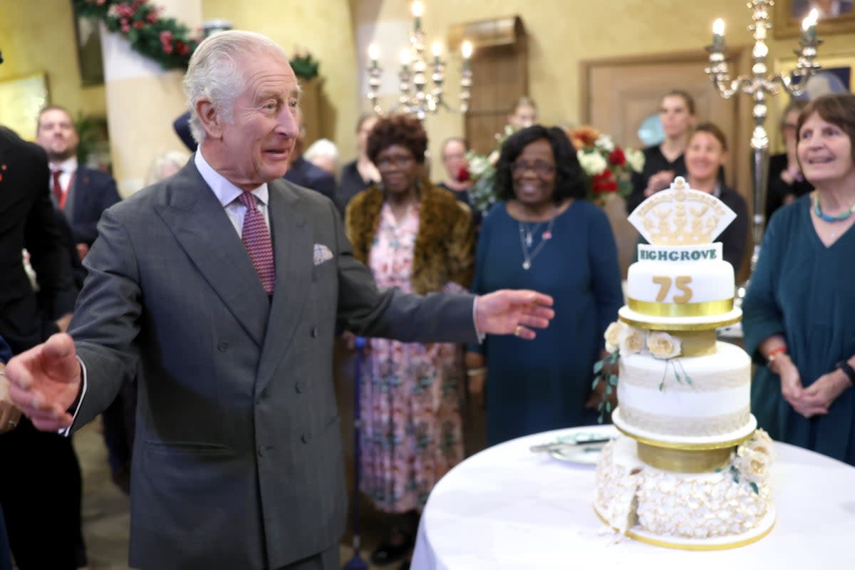 The King at his 75th birthday party (Chris Jackson/PA) (PA Wire)