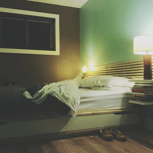 Ready for bed. <a href="http://instagram.com/andrewknapp" rel="nofollow noopener" target="_blank" data-ylk="slk:(Photo by Andrew Knapp);elm:context_link;itc:0;sec:content-canvas" class="link ">(Photo by Andrew Knapp)</a>