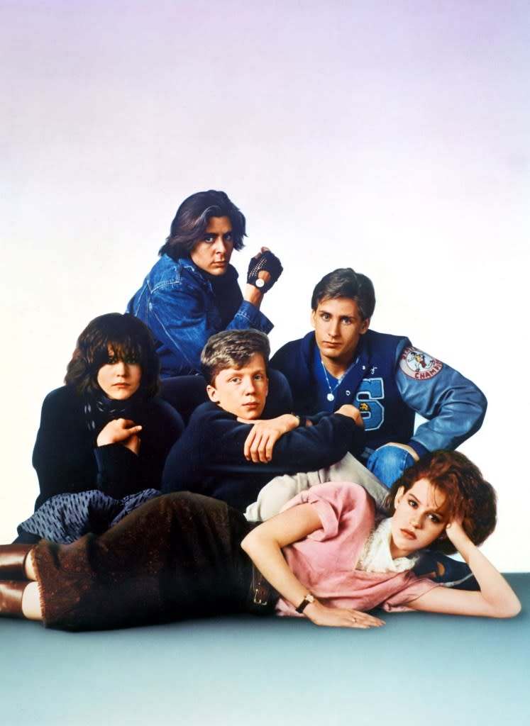 Sheedy, Nelson, Hall, Ringwald and Estevez in “The Breakfast Club.” ©Universal/Courtesy Everett Collection