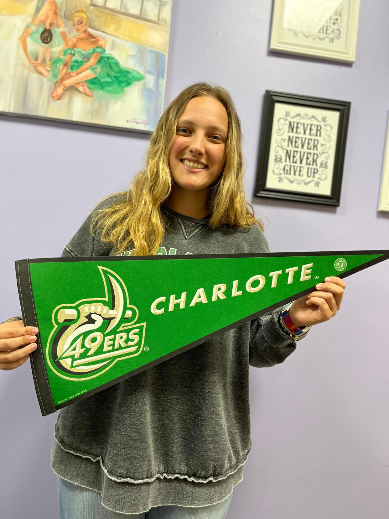 Allie Grice, an East Gaston senior, will attend the University of North Carolina at Charlotte for free after becoming the recipient of the Levine Scholarship.