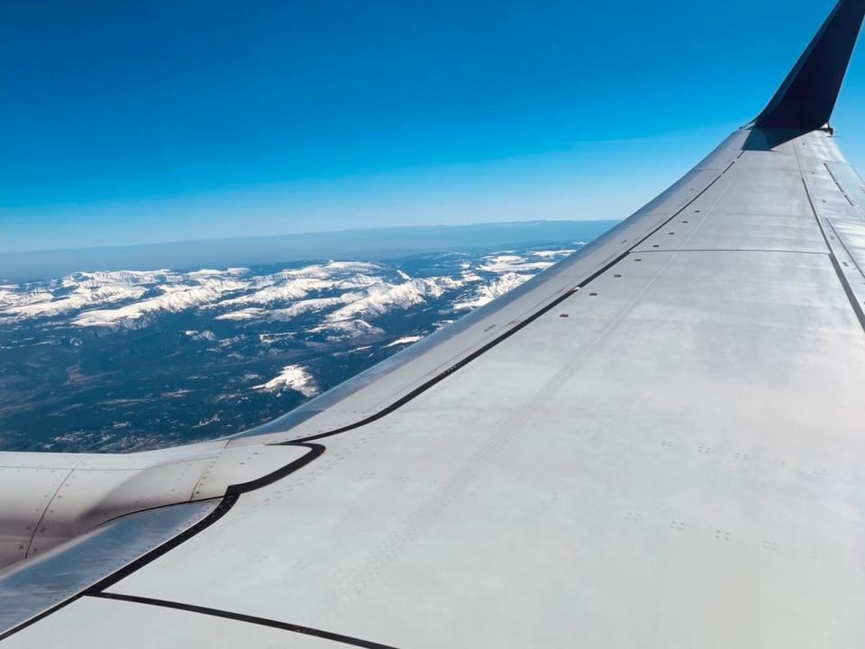 view out a plane window