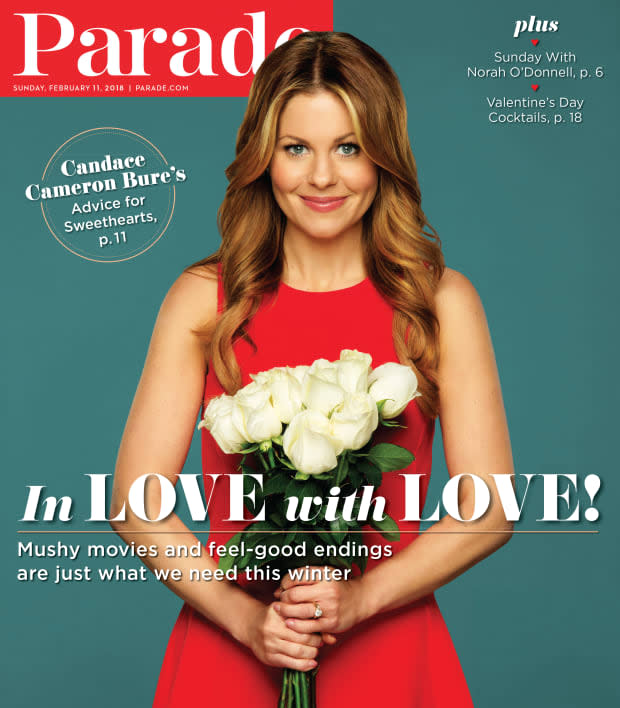 <p>In a feature about the popularity of the Hallmark Channel and TV romances, Candace Cameron Bure (then of Hallmark fame; now with GAC), offered some advice for sweethearts. Rule no. 1: “Don’t stuff yourself at dinner so that you’re too full to get physical after (story of my life!).”</p>