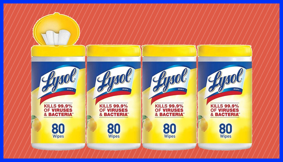 Now's your chance to stock up on Lysol Disinfecting Wipes. (Photo: Amazon)