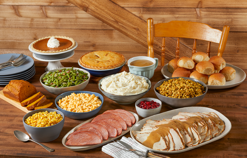 Bob Evans locations throughout the Columbus area offer hot or heat-and-serve Thanksgiving meals for up to 10 people.