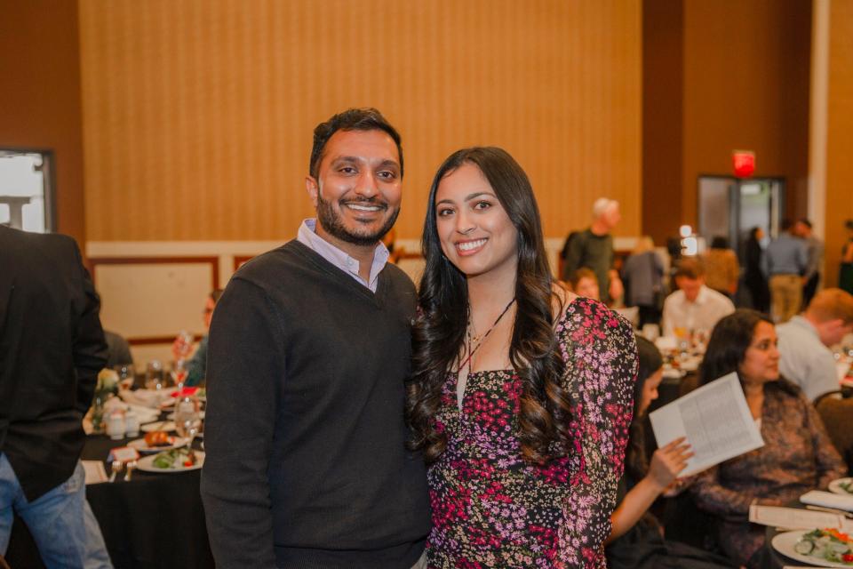 (Left) Parth Patel and Shree Patel are engaged and set to marry in three weeks and were both matched at the University of Texas Health Sciences Center in San Antonio for the internal medicine and diagnostic radiology resident program respectively.