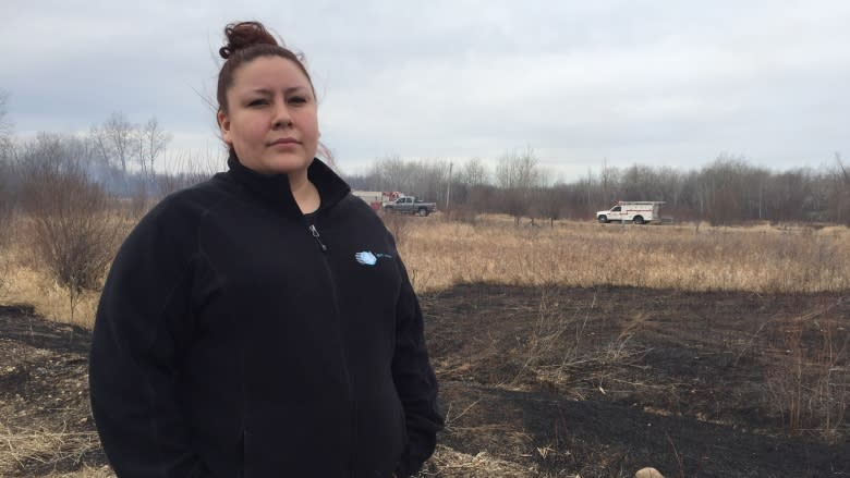 Grass fire burns in St. Clements, inside Brokenhead Ojibway Nation