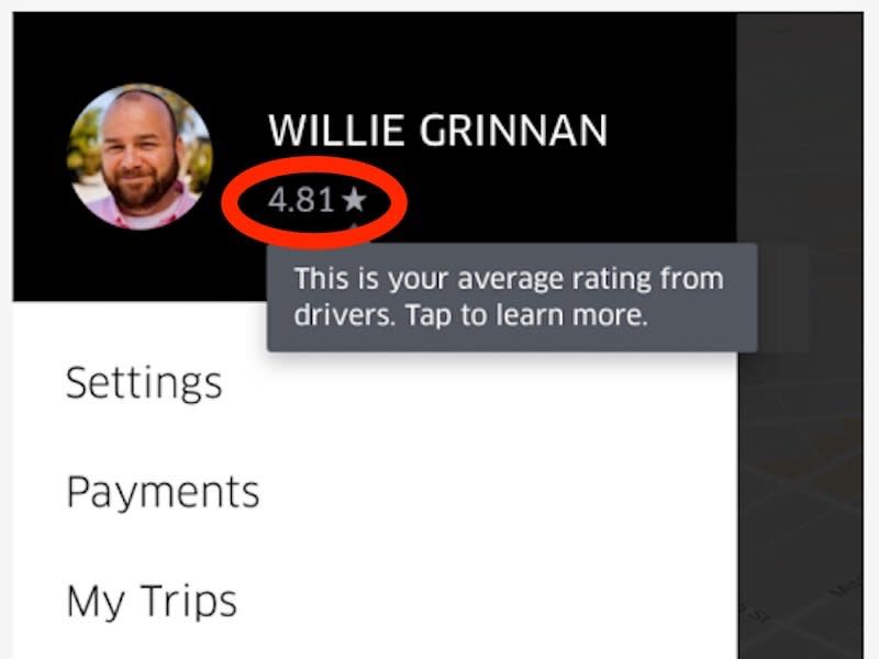 Uber rating